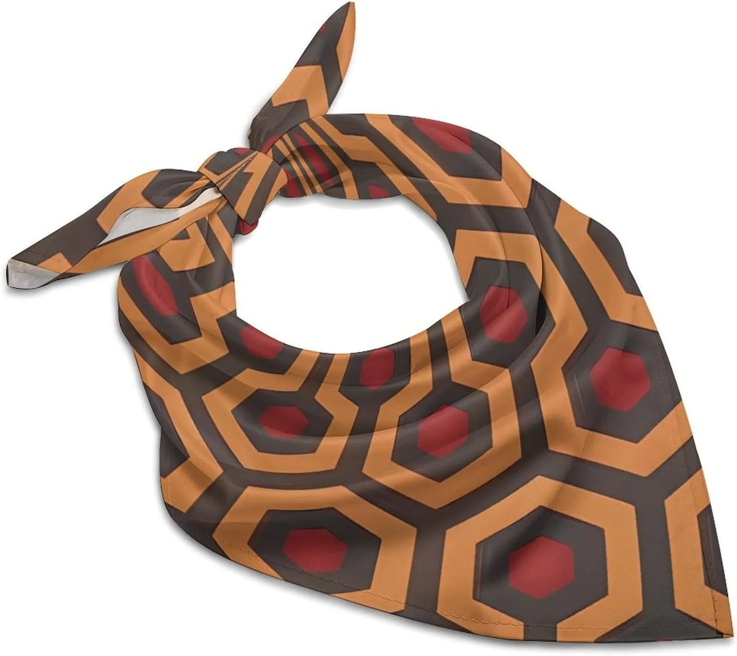 Shining Overlook 25" Square Head Scarf Lightweight Silk Scarf for Women Soft Satin Head Scarves Large Neckerchief Fashion Bandanas Silk Headband Neck Satin Scarfs for Bag Hair Scarves Gift