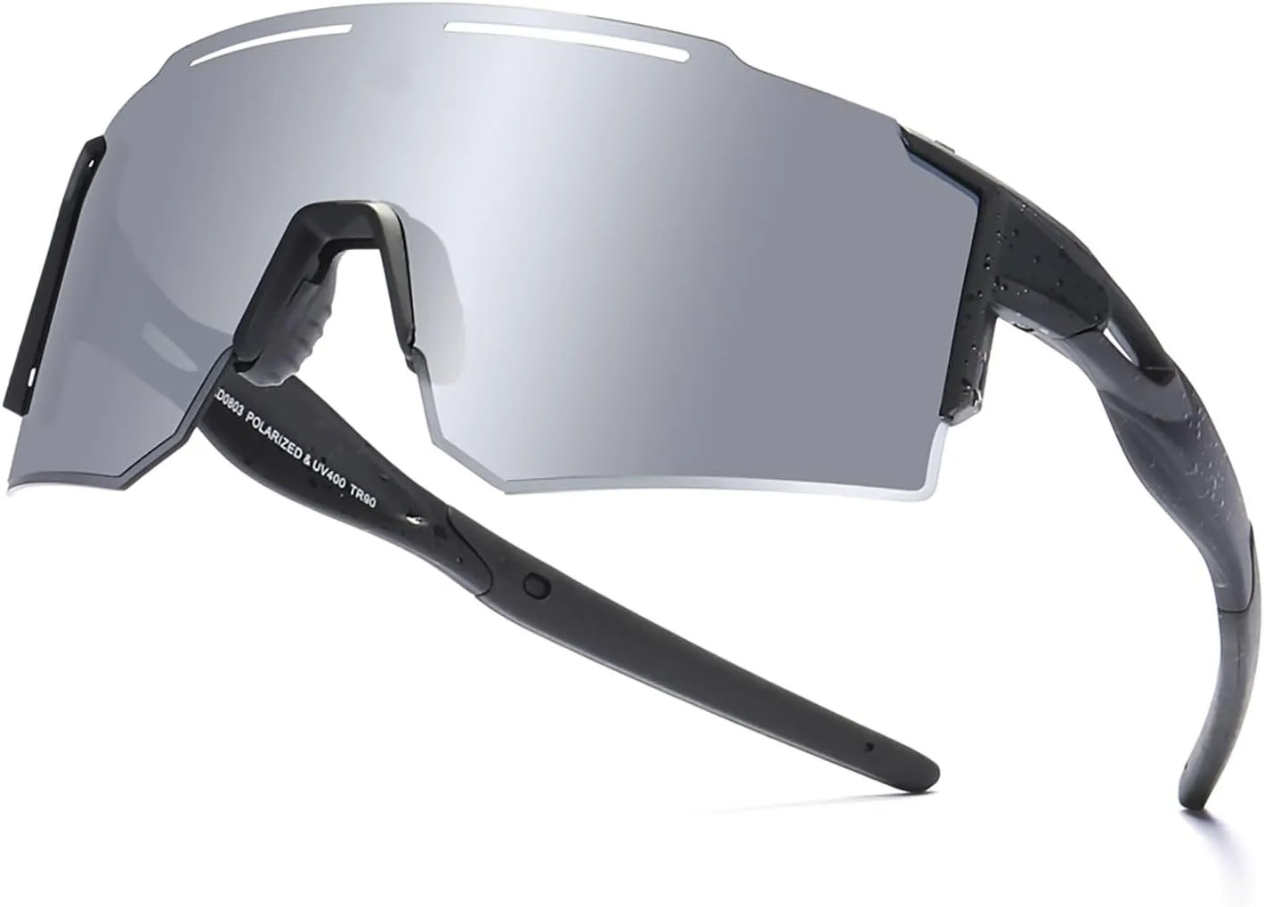 Sports Polarized Sunglasses for Men and Women, UV 400 TR90 Protection Sunglasses for Cycling, Skiing, Driving
