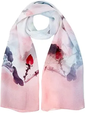 Square Large Neck Scarf Silk Scarf Ladies Digital Printed Neck Scarf Breathable Lightweight Chiffon Shawl Soft