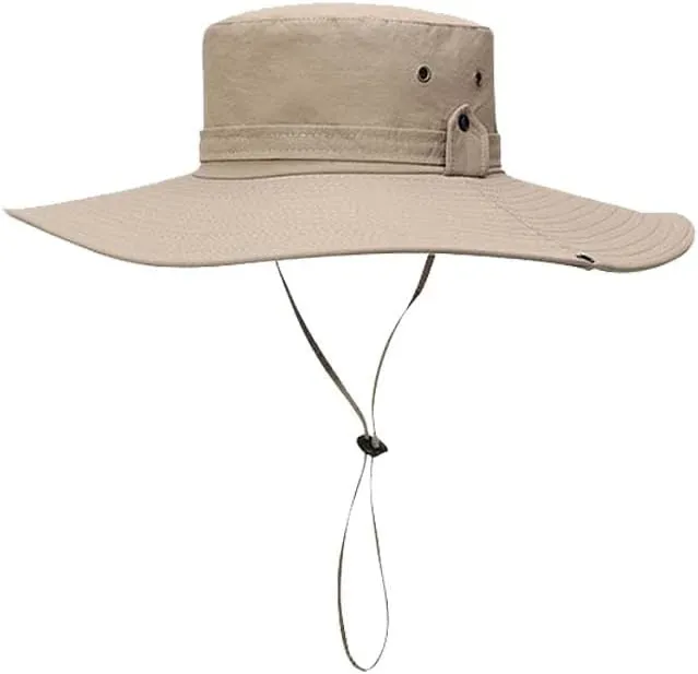 Summer Sun Protection Hat for Men and Quick Dry Fishing Hat Wide Brim Outdoor Hiking Cap for Camping and Sun Protection