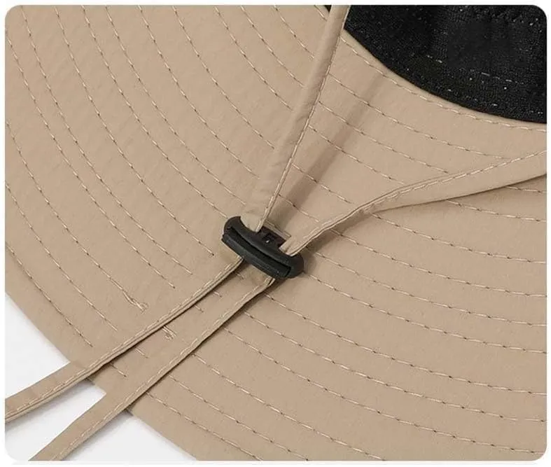 Summer Sun Protection Hat for Men and Quick Dry Fishing Hat Wide Brim Outdoor Hiking Cap for Camping and Sun Protection