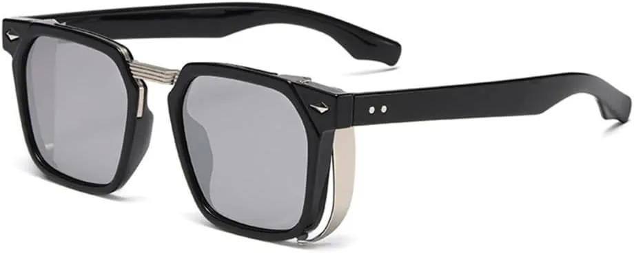 Vintage Steampunk Sunglasses For Men Punk Sunglasses Women Blue Light Blocking Glasses