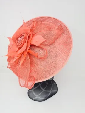 Watermelon Flower Disc Fascinator