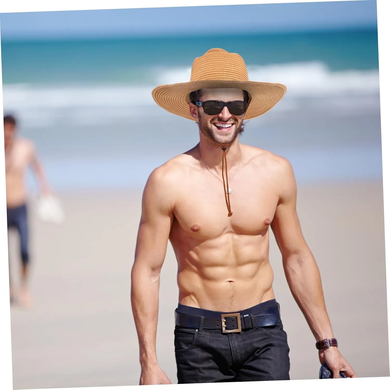 Wide Brim Hat Fish Women Beach Straw Hat Mens Summer Hat Cowboy Hats for Men Sun Hat for Women UK Bowler