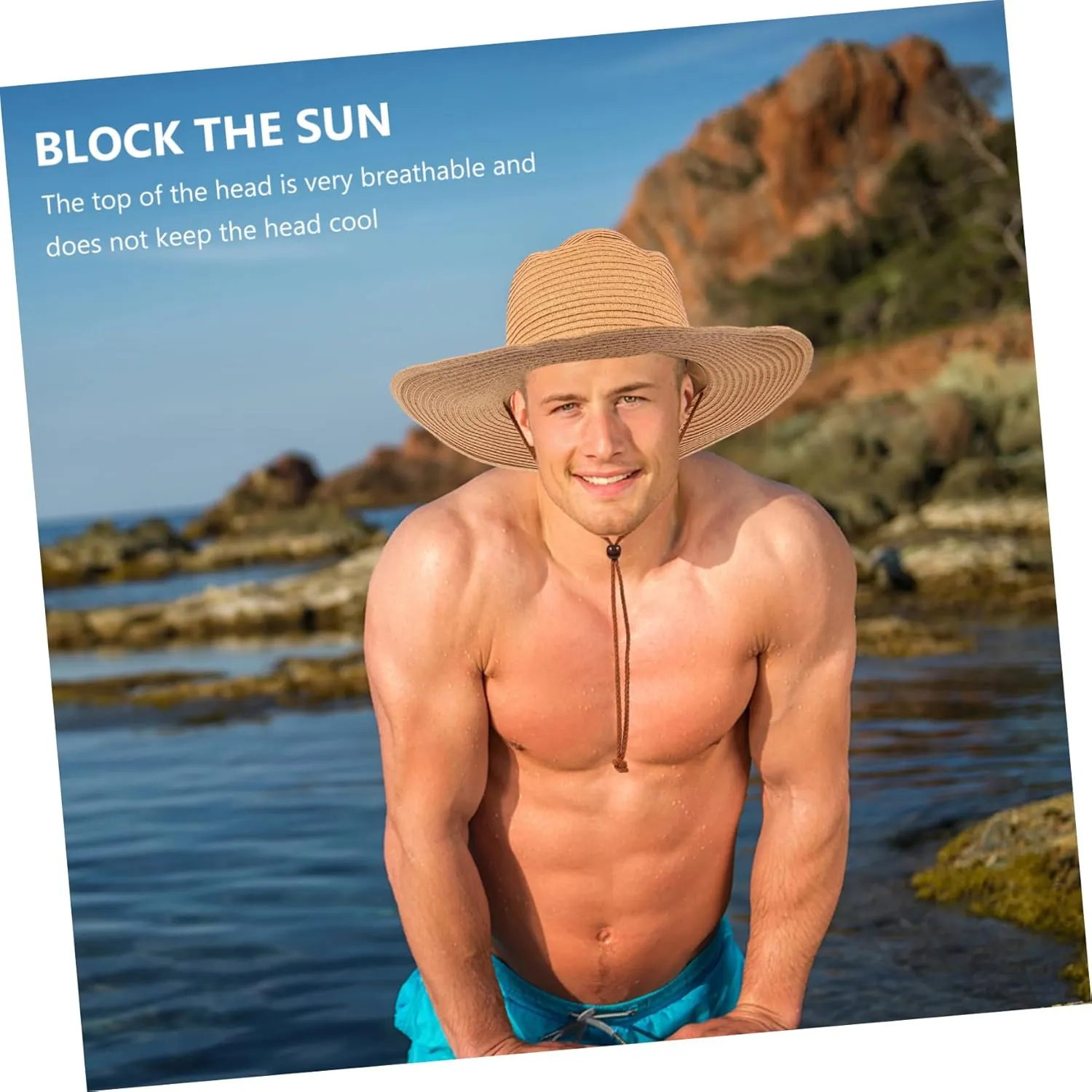 Wide Brim Hat Fish Women Beach Straw Hat Mens Summer Hat Cowboy Hats for Men Sun Hat for Women UK Bowler