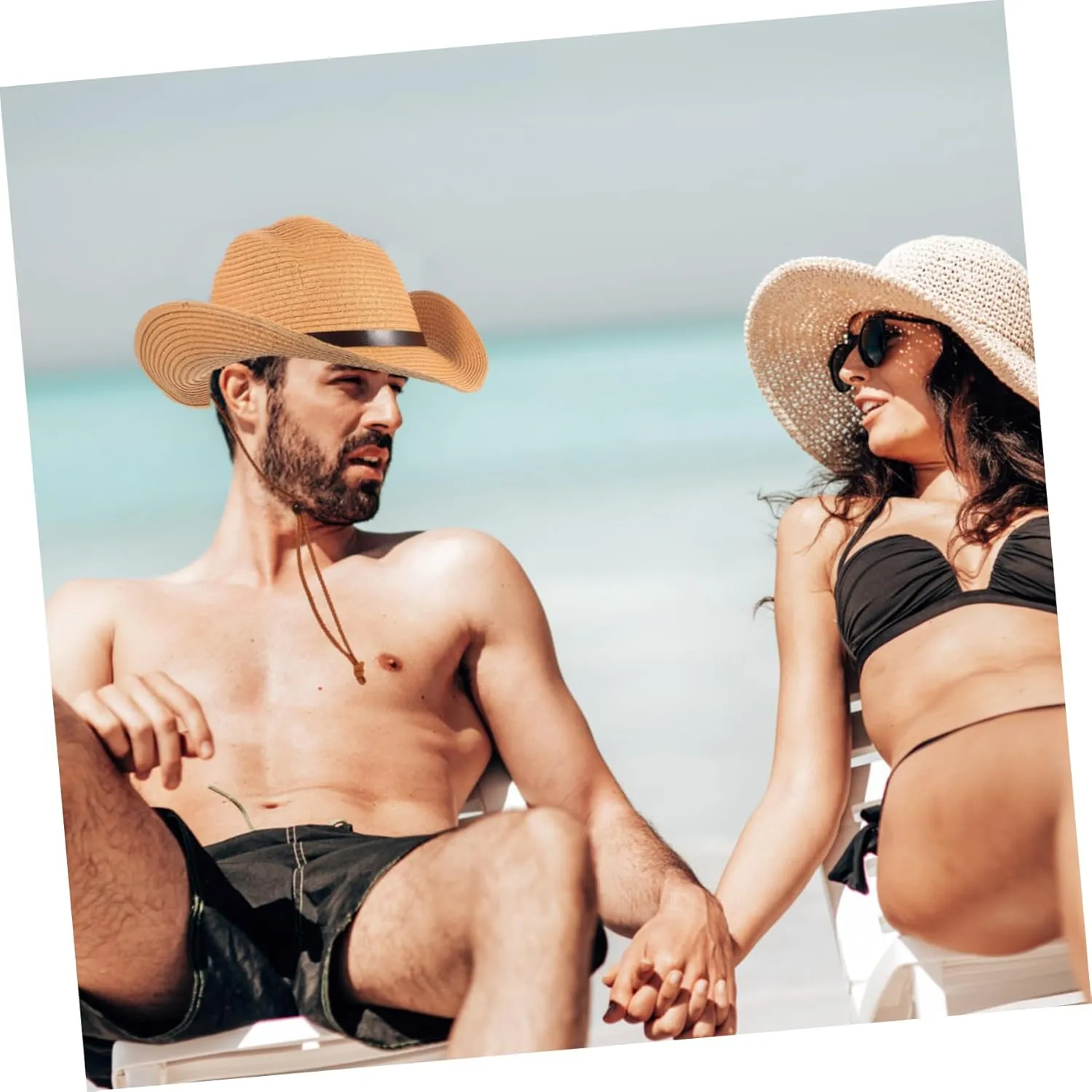 Wide Brim Hat Fish Women Beach Straw Hat Mens Summer Hat Cowboy Hats for Men Sun Hat for Women UK Bowler
