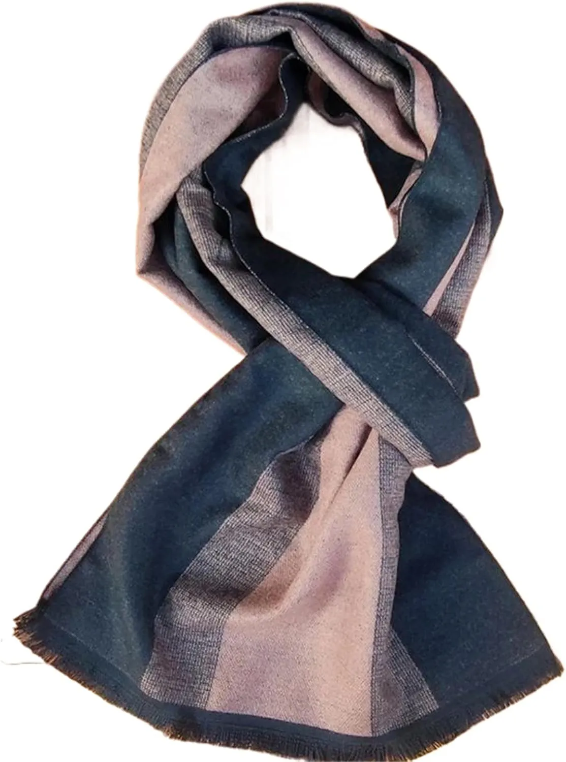 Winter Men Cashmere Scarf Striped Neckerchief Scarves Shawl Casual Fringe Wraps Man Business Pashmina Foulard