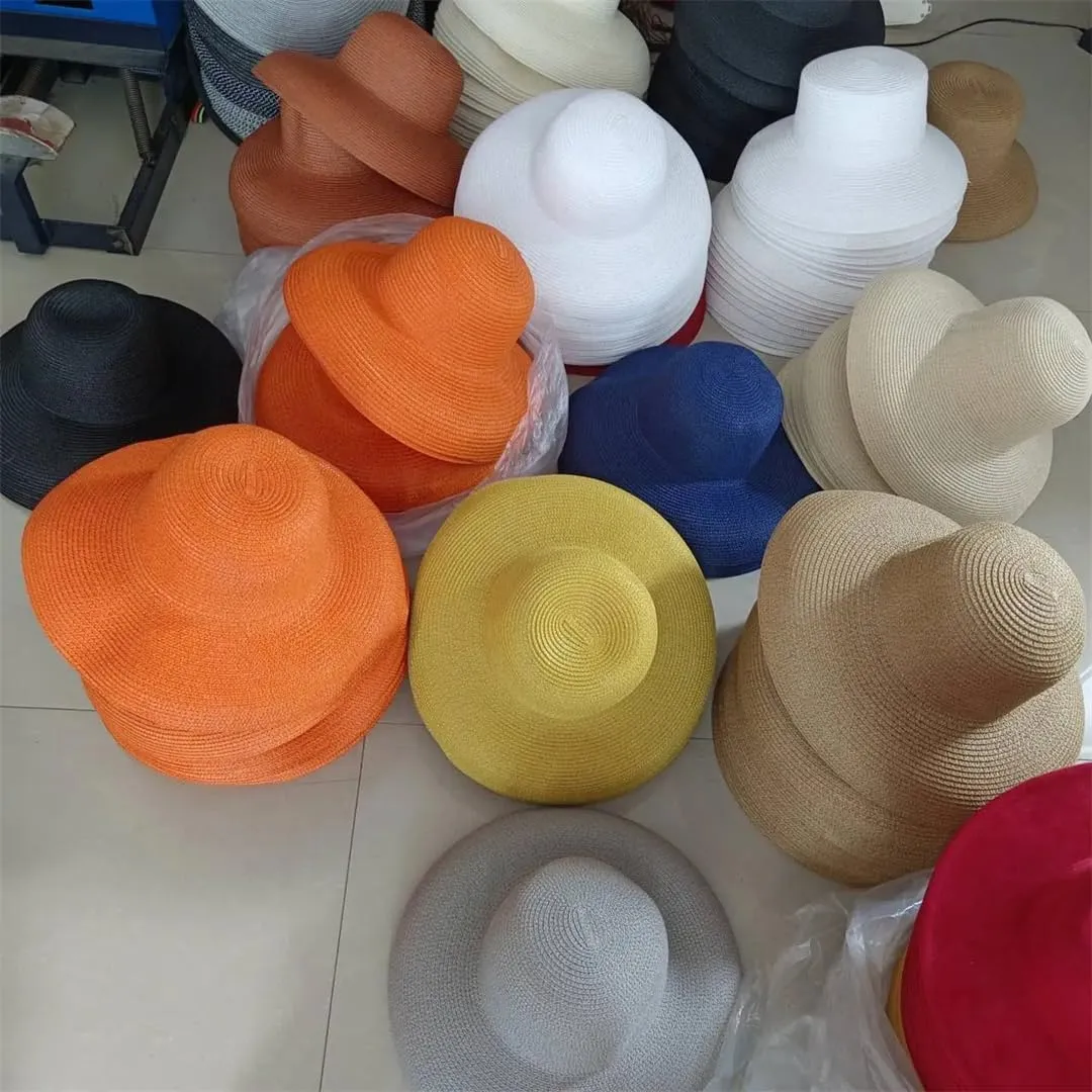 Women Summer Hat Sun Hat Folding Beach Hat Big Brim Travel Sunscreen Sun Hat