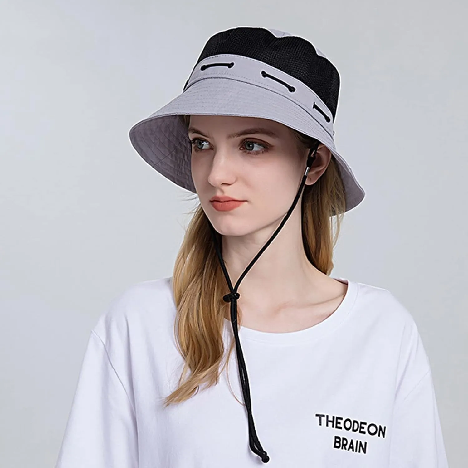 Women Sun Hat Wide Brim Protection Beach Hat Adjustable Bucket Hat Summer Hats Dark Bucket Hats for Men