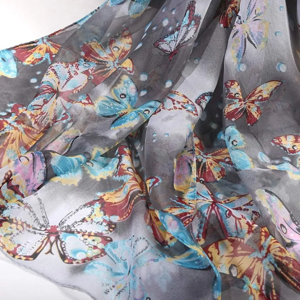 Women's Scarves Lady Light Soft Fashion Scarf Wrap Shawl Large Silk Feel Floral Scarves for Women Elegant Winter Warm Scarves