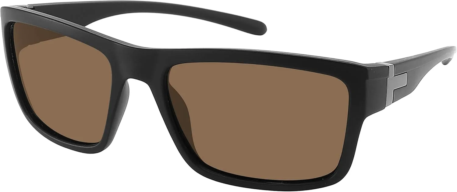 Wrap Around Sports UV400 Sunglasses with Polarized Lens for Men Women Driving Fishing Running Biking