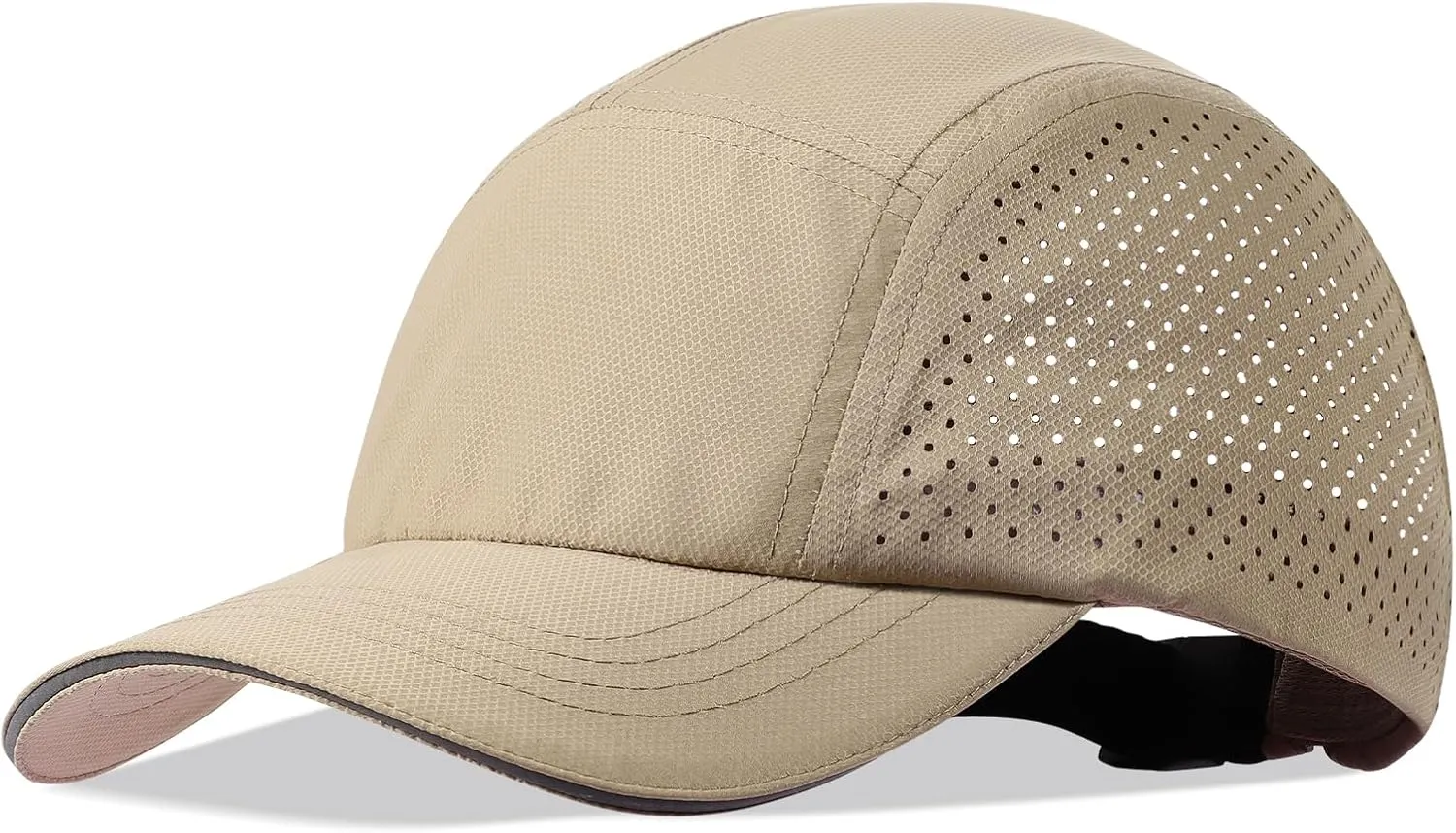 XXL Mens Quick Dry Baseball Cap Cooling Breathable Mesh Sports Cap Lightweight Run Hat with Reflective Trim