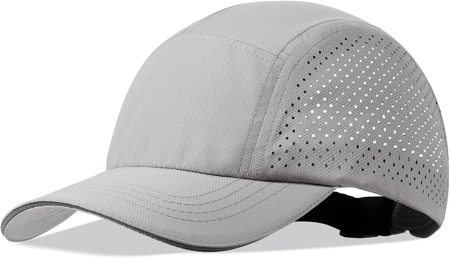 XXL Mens Quick Dry Baseball Cap Cooling Breathable Mesh Sports Cap Lightweight Run Hat with Reflective Trim