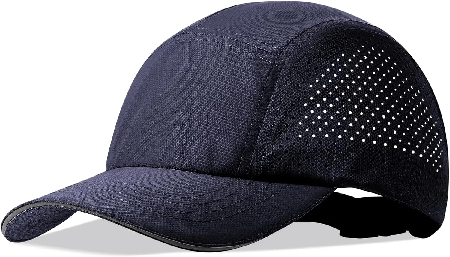 XXL Mens Quick Dry Baseball Cap Cooling Breathable Mesh Sports Cap Lightweight Run Hat with Reflective Trim