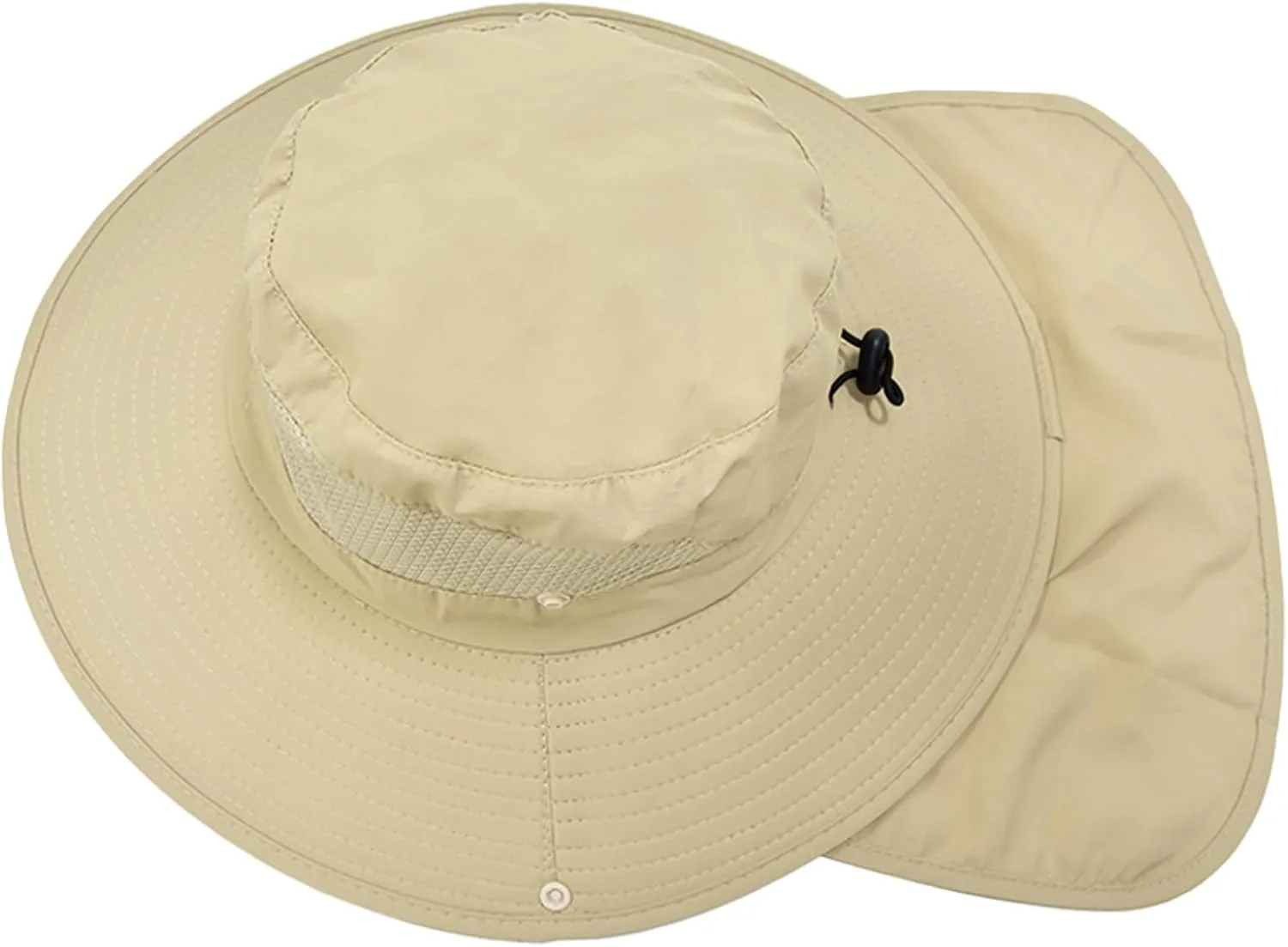 ZOORON Sun Hats for Men Women Fishing Hat with Neck Flap,UPF 50  Sun Hat Waterproof Wide Brim Bucket Hats for Safari Hiking